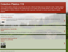 Tablet Screenshot of colectivoplastico119.blogspot.com
