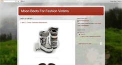 Desktop Screenshot of moonbootsforfashionvictims.blogspot.com