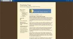 Desktop Screenshot of exploringyoga.blogspot.com