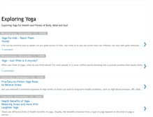 Tablet Screenshot of exploringyoga.blogspot.com