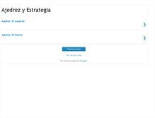 Tablet Screenshot of ajedrezyestrategia.blogspot.com