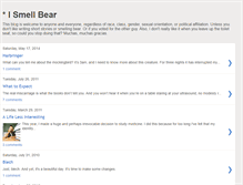 Tablet Screenshot of bearsmell.blogspot.com