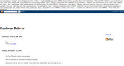 Desktop Screenshot of daydreambeliever.blogspot.com