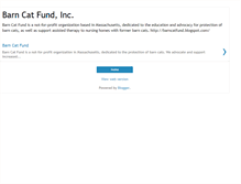 Tablet Screenshot of barncatfund.blogspot.com