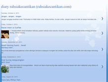 Tablet Screenshot of diaryrahsiakecantikan.blogspot.com