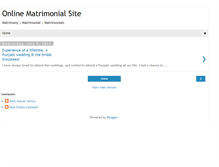 Tablet Screenshot of matrimonial-sites-india.blogspot.com