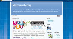 Desktop Screenshot of micromarketeer.blogspot.com