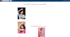 Desktop Screenshot of latestindianfashion.blogspot.com