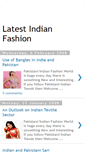 Mobile Screenshot of latestindianfashion.blogspot.com