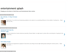 Tablet Screenshot of entertainmentsplashnews.blogspot.com