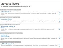 Tablet Screenshot of maya-videos.blogspot.com