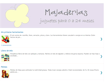 Tablet Screenshot of majaderias-juguetesbebes.blogspot.com