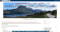 Desktop Screenshot of cryptozoologythetruth.blogspot.com