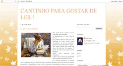 Desktop Screenshot of cantinhoparagostardeler.blogspot.com