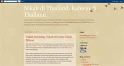 Desktop Screenshot of nikah-kahwin-thailand.blogspot.com