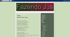 Desktop Screenshot of fazendojus.blogspot.com