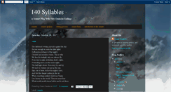 Desktop Screenshot of 140syllables.blogspot.com