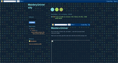 Desktop Screenshot of masteryuniversity.blogspot.com