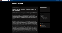 Desktop Screenshot of janefmiller.blogspot.com
