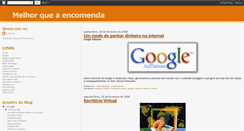 Desktop Screenshot of melhorqueaencomenda.blogspot.com