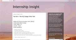 Desktop Screenshot of internshipinsight.blogspot.com