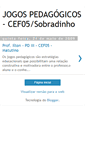 Mobile Screenshot of jogospedagogicoscef05.blogspot.com