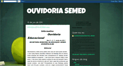 Desktop Screenshot of ouvidoriasemed.blogspot.com