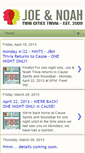 Mobile Screenshot of joeandnoah.blogspot.com