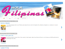 Tablet Screenshot of holafilipinas.blogspot.com
