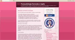 Desktop Screenshot of fonoaudiologiasorocaba.blogspot.com