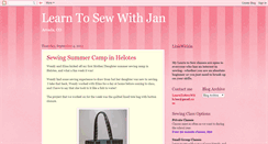 Desktop Screenshot of learntosewwithjan.blogspot.com