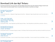 Tablet Screenshot of downloadlirikmp3terbaru.blogspot.com