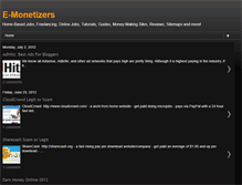 Tablet Screenshot of e-monetizers.blogspot.com