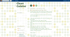 Desktop Screenshot of cookingcleancuisine.blogspot.com