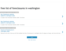 Tablet Screenshot of free-list-foreclosures-washington.blogspot.com