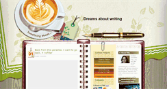 Desktop Screenshot of dreamsaboutwriting.blogspot.com