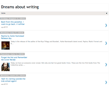 Tablet Screenshot of dreamsaboutwriting.blogspot.com