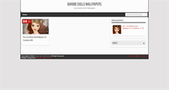 Desktop Screenshot of barbiedollwallpapers.blogspot.com