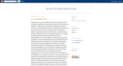 Desktop Screenshot of kaavyamadhavan.blogspot.com