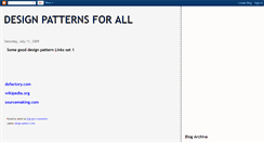 Desktop Screenshot of designpatterns4all.blogspot.com