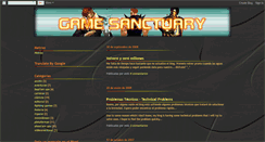 Desktop Screenshot of gamesanctuary.blogspot.com