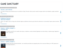 Tablet Screenshot of gamesanctuary.blogspot.com