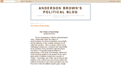 Desktop Screenshot of andersonbrownpolitics.blogspot.com