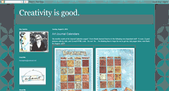 Desktop Screenshot of creativityisgood.blogspot.com