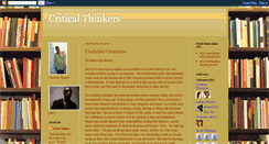 Desktop Screenshot of criticalthinkersmovement.blogspot.com