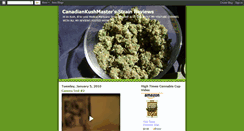 Desktop Screenshot of canadiankushmaster.blogspot.com