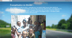 Desktop Screenshot of evangelisationdumonde.blogspot.com