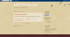 Desktop Screenshot of abcdmalayalam.blogspot.com