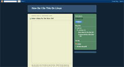 Desktop Screenshot of howdoidothisonlinux.blogspot.com