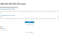 Tablet Screenshot of howdoidothisonlinux.blogspot.com